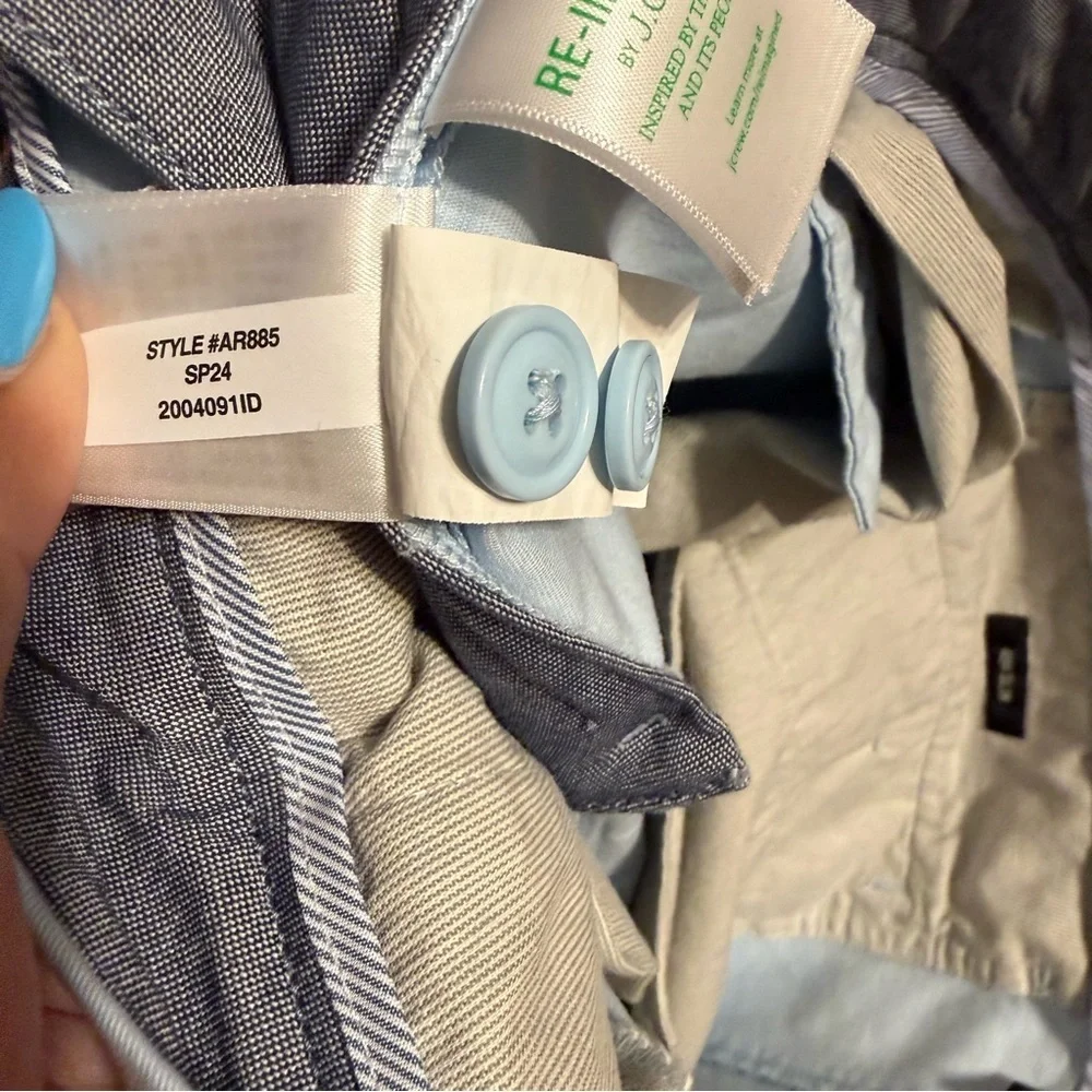 J. Crew NWT 484 Slim Fit Stretch Chino Flat Front Pants in Light Blue 32x32